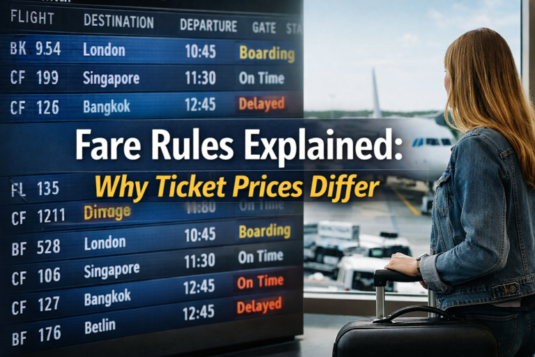 Fare Rules Explained: Why Ticket Prices Differ