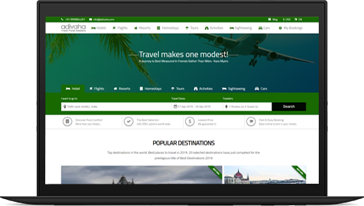 Adivaha, The Powerful Travel Booking WordPress Theme