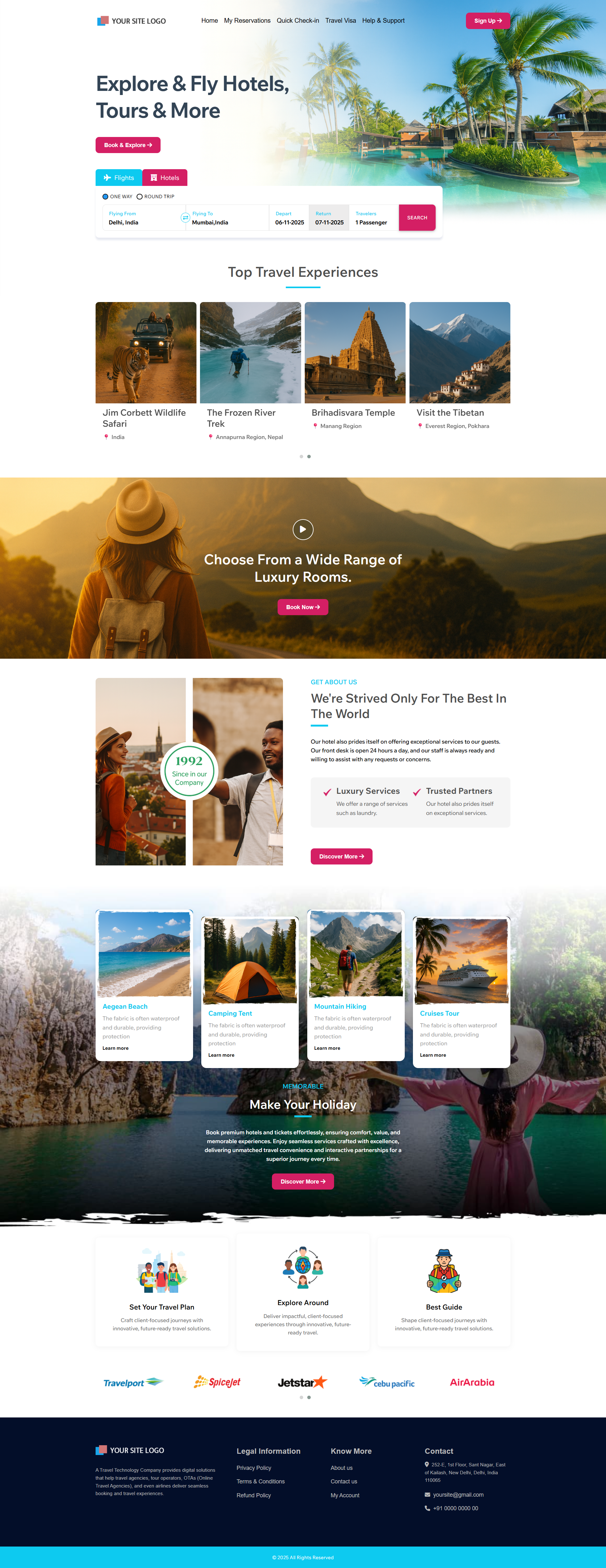white label travel portal, travel website designs ideas, best travel website designs
